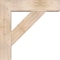 Ekena Millwork Traditional Block Smooth Bracket w/ Offset Brace, Douglas Fir, 7 1/2"W x 30"D x 30"H BKT0806X30X30TRA05SDF - alternate 3